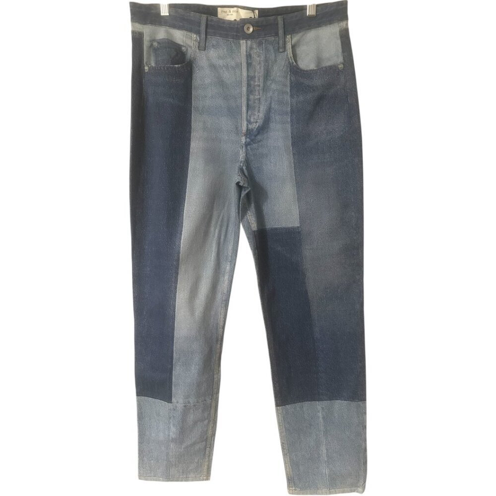 New Rag & Bone Bryon Stretch Miramar Nina Cigarette High Rise Cropped Jeans 31